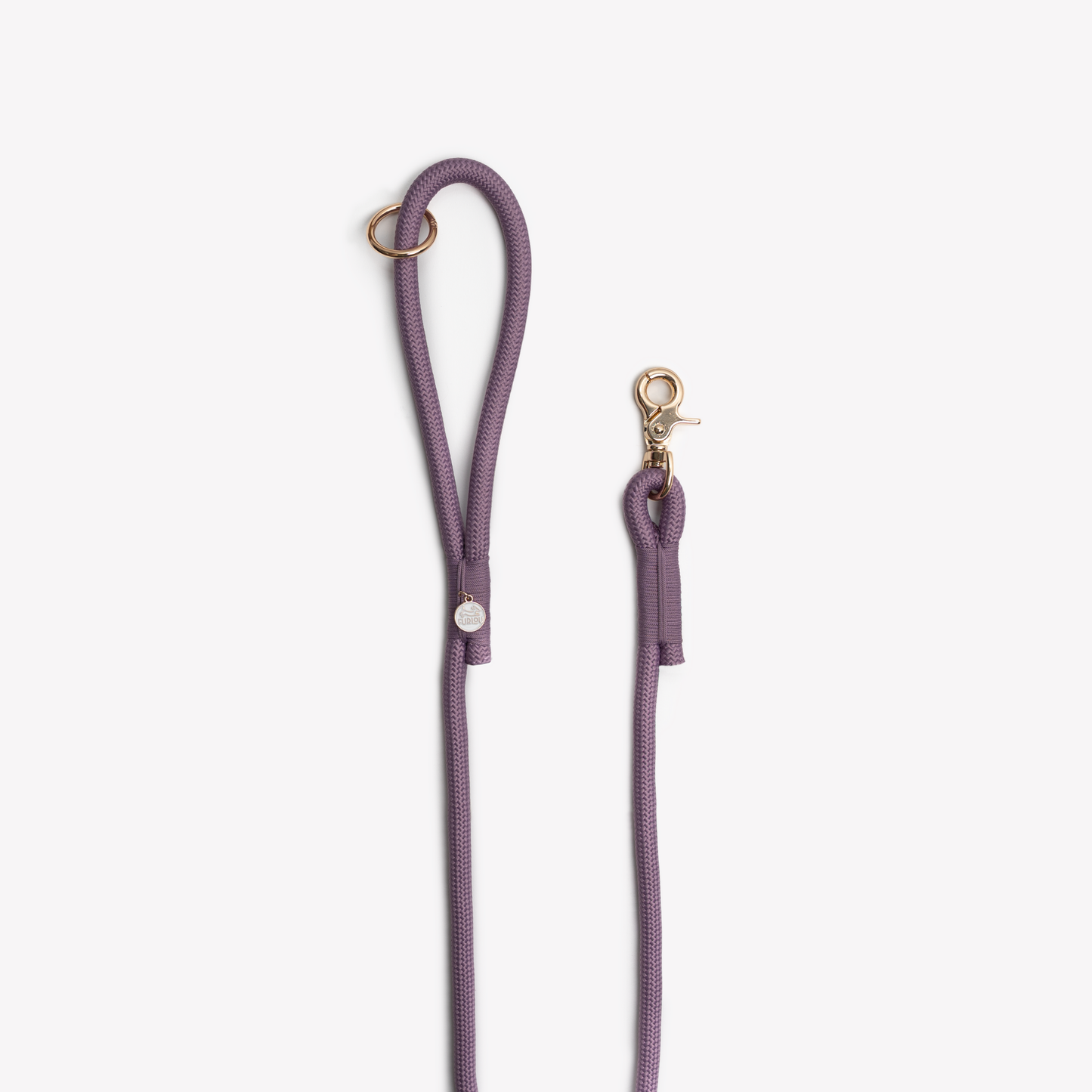 Lilac Braided Rope Leash