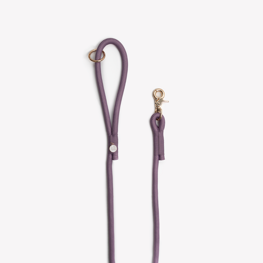 Lilac Braided Rope Leash