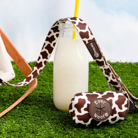 Chocolate Cow Poop Bag Holder
