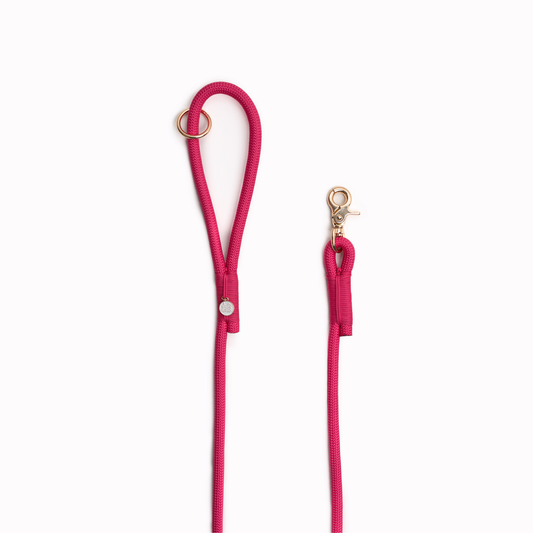 Magenta Braided Rope Leash