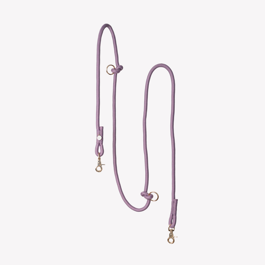 Lilac Hands Free Braided Leash