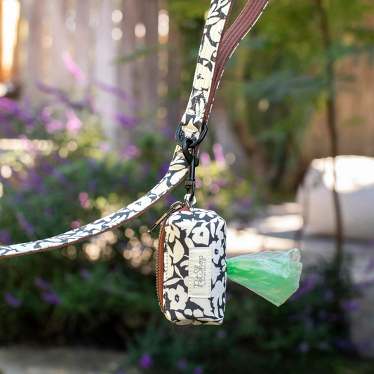 Charcoal Floral Waste Bag Holder