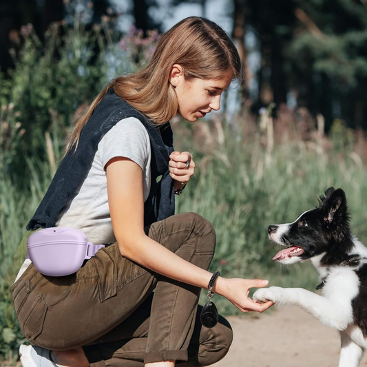 Silicon Dog Treat Pouch Lavender