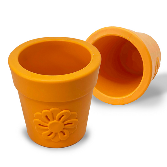 Large Flower Pot Treat Dispenser & Enrichment Toy