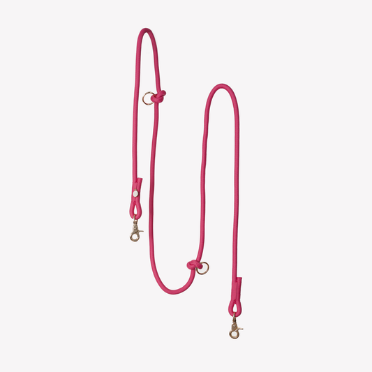 Magenta Hands Free Braided Leash