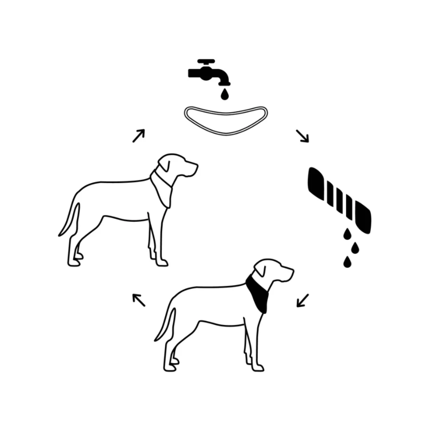 Ice Band Dog Cooling Bandana