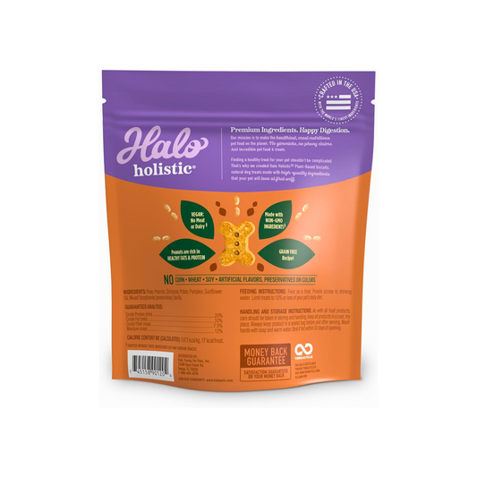 Plant-Based Dog Treats with Peanuts & Pumpkin