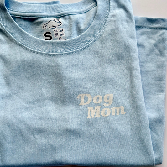Dog Mom Tshirt Baby Blue