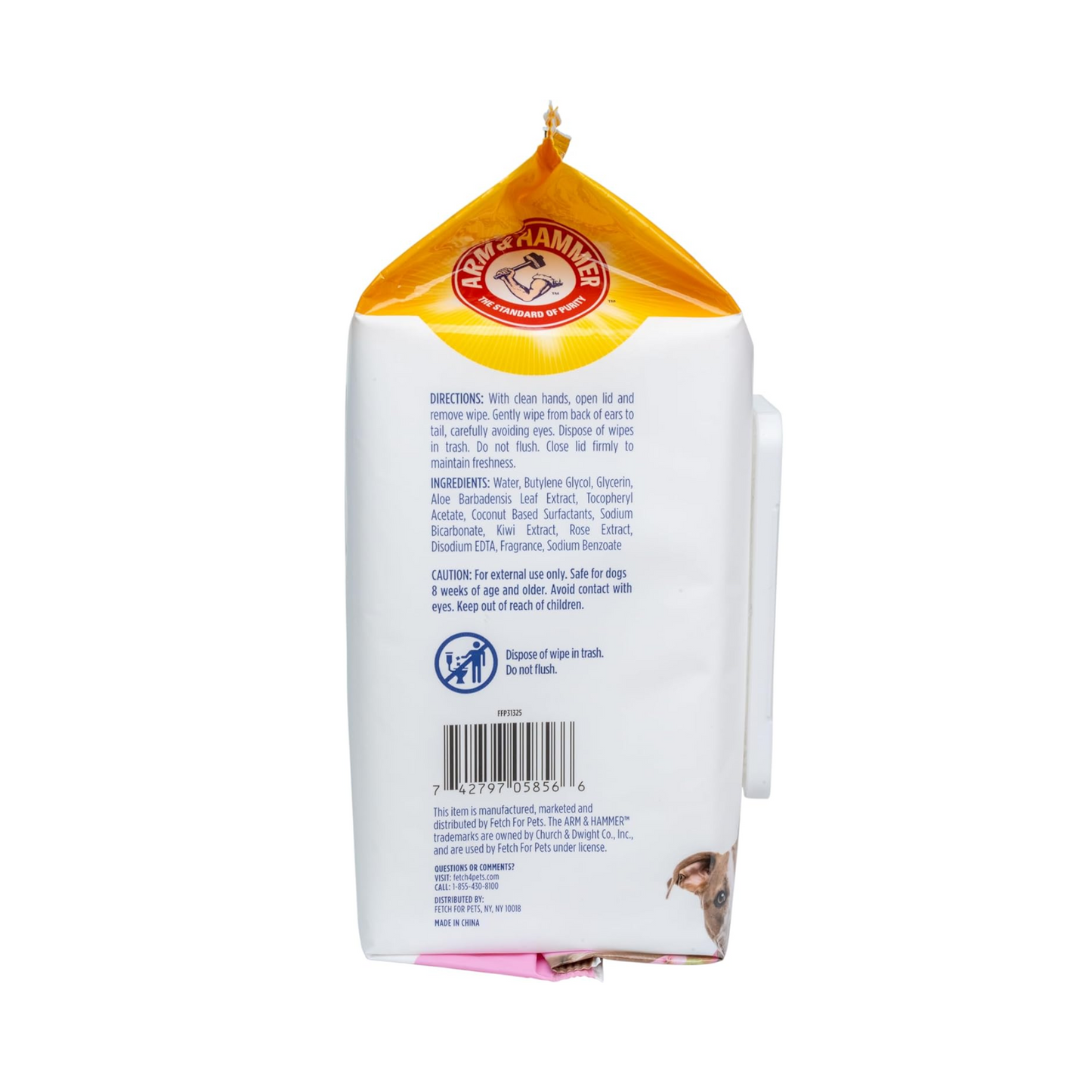 Odor Control Pet Wipes Kiwi Blossom