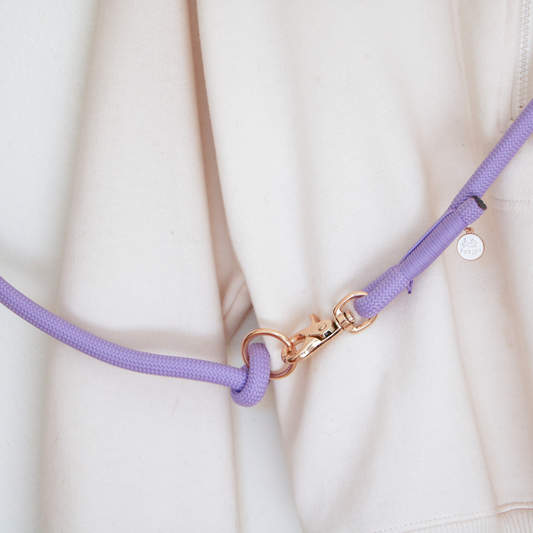 Lavender Hands Free Braided Leash