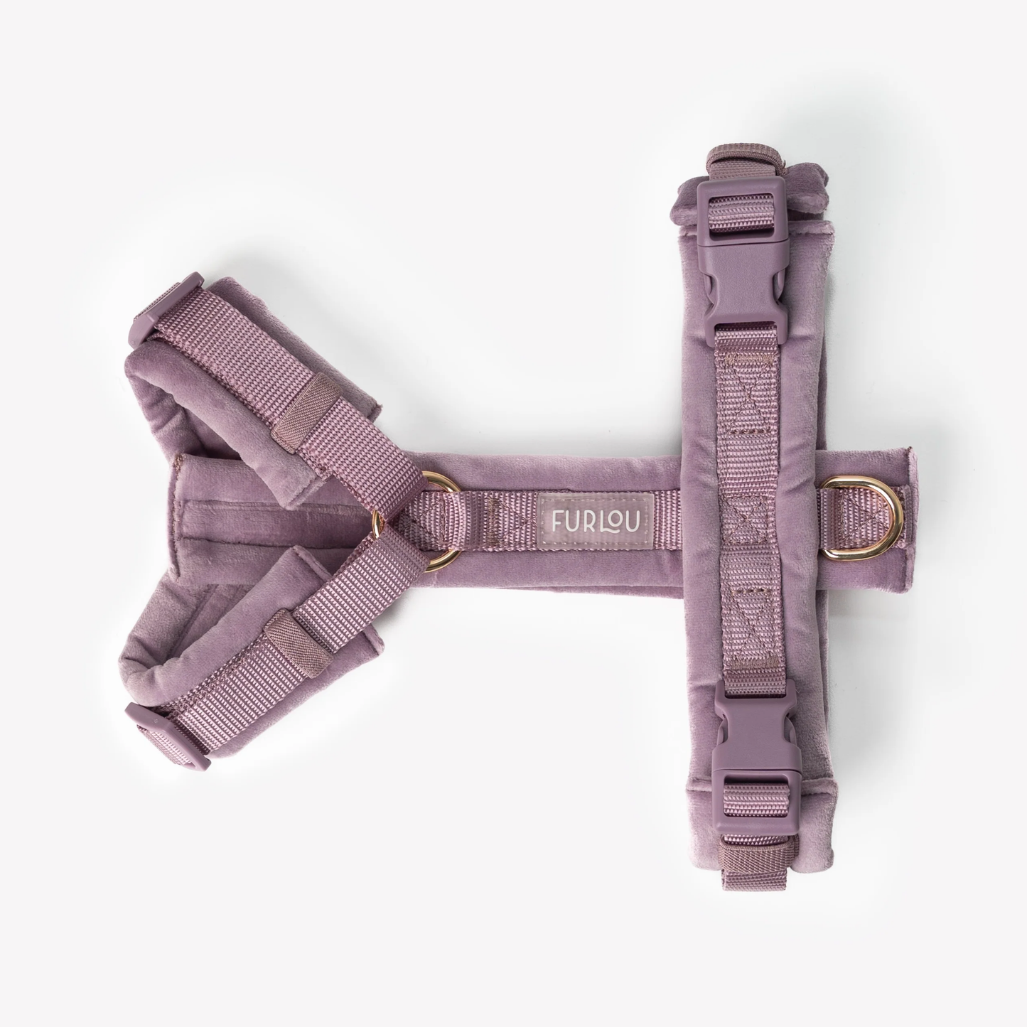 Lilac Velvet Dog Harness