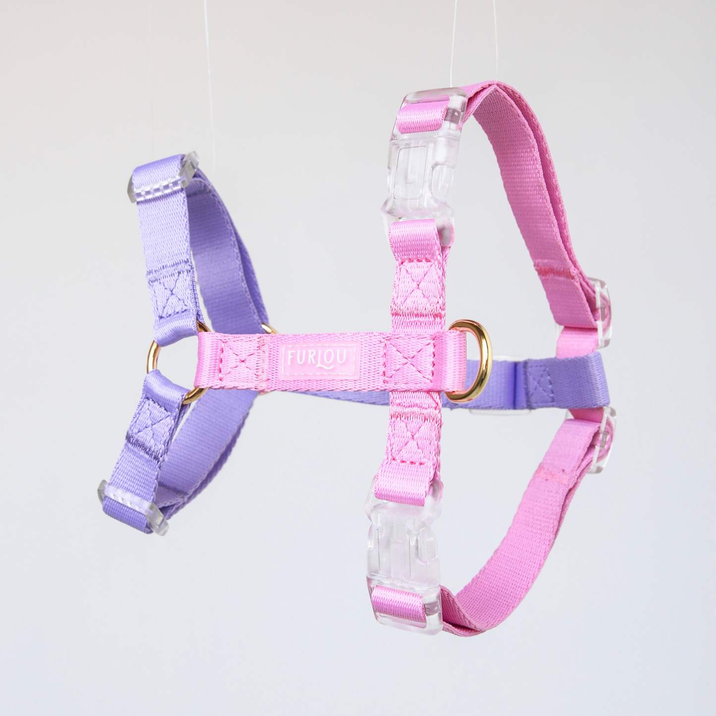 Lavender and Pink Dog Harness
