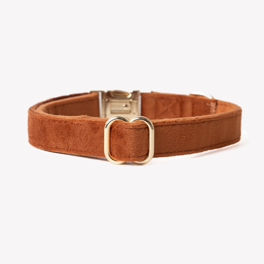 Clay Velvet Dog Collar