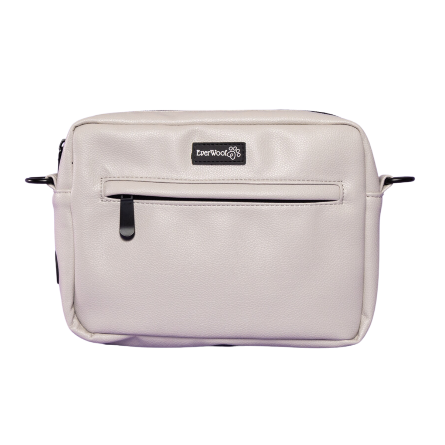 Dog Mom Walkie Bag Leather Grey