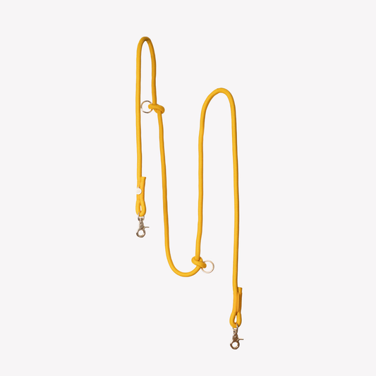 Yellow Hands Free Braided Leash