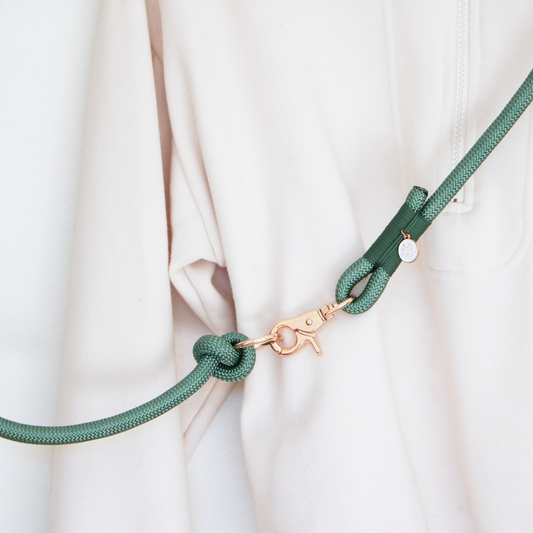 Sage Green Hands Free Braided Leash