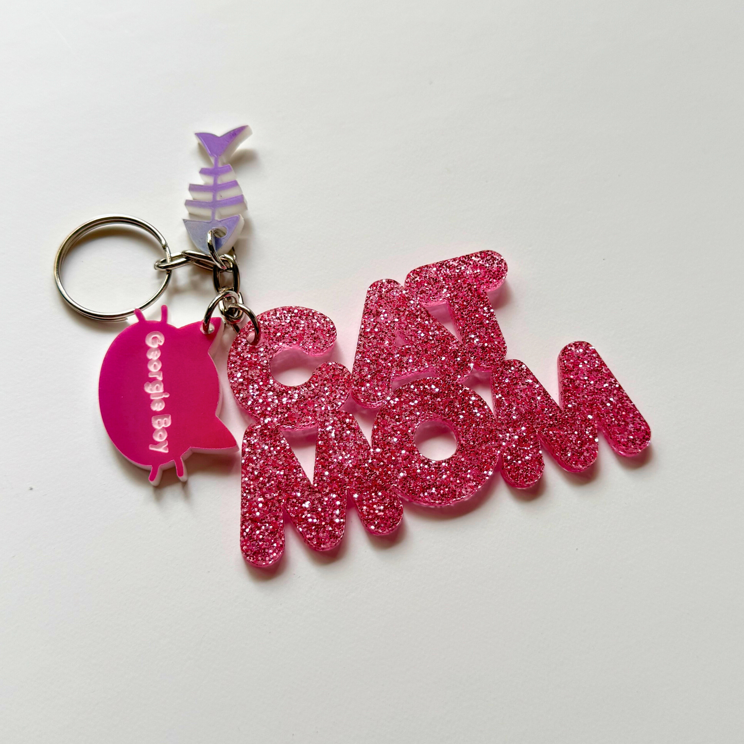 Cat Mom Keychains