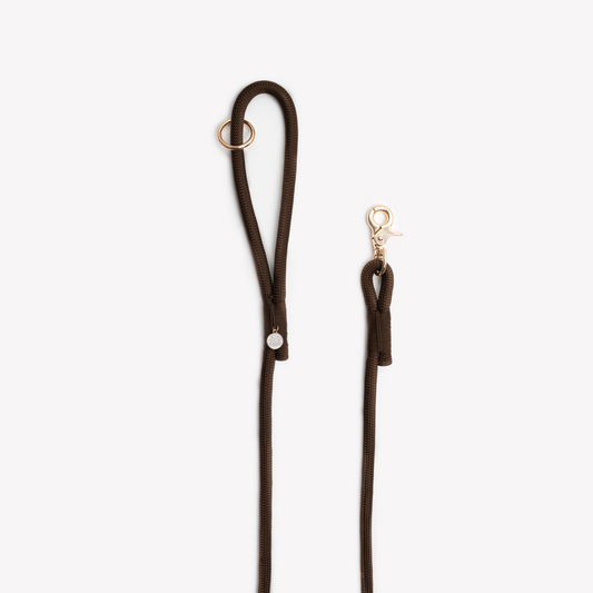 Brown Braided Rope Leash