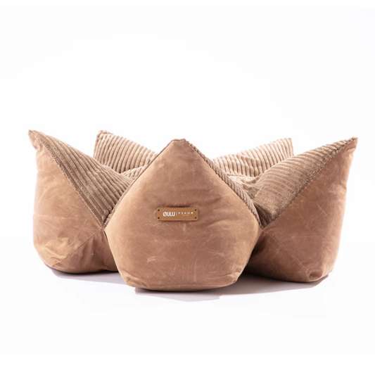 OULU X PEHOM Cuddle Pet Pillow Bed - Brown