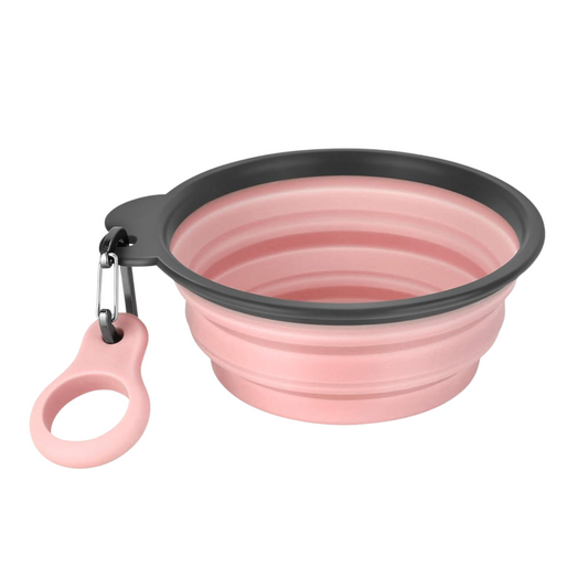 Collapsible Dog Bowls with Bottle Carrier