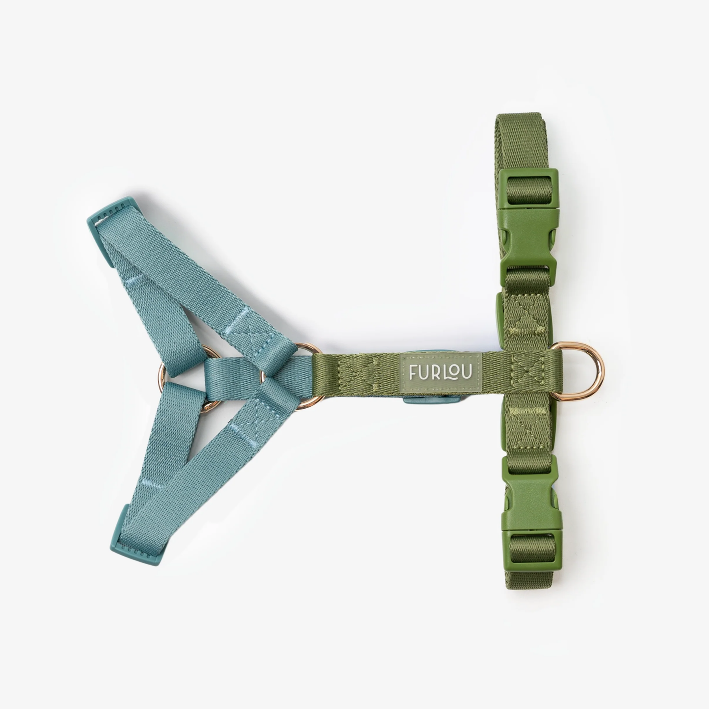 Blue and Green Dog Harness