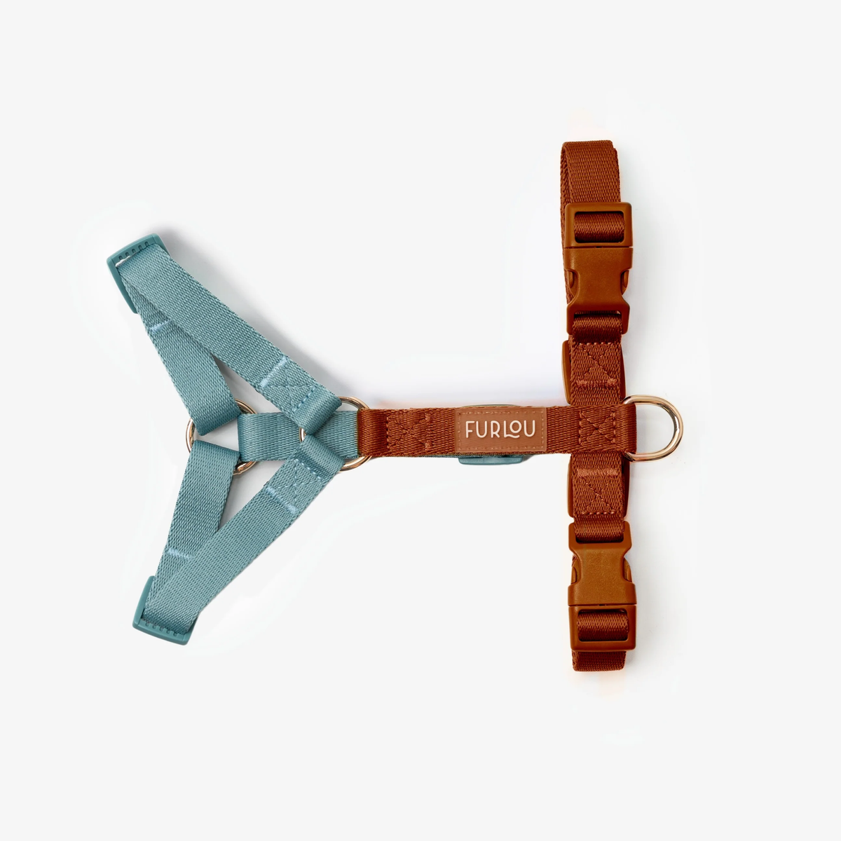 Blue and Clay Dog Harness