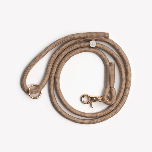 Sand Braided Rope Leash