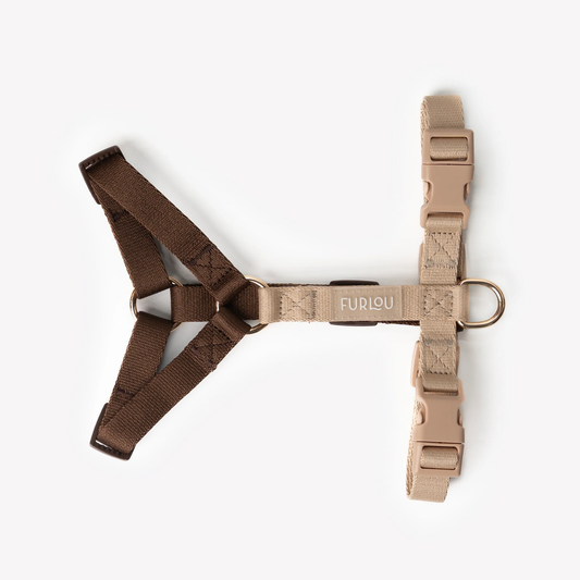 Brown and Tan Dog Harness