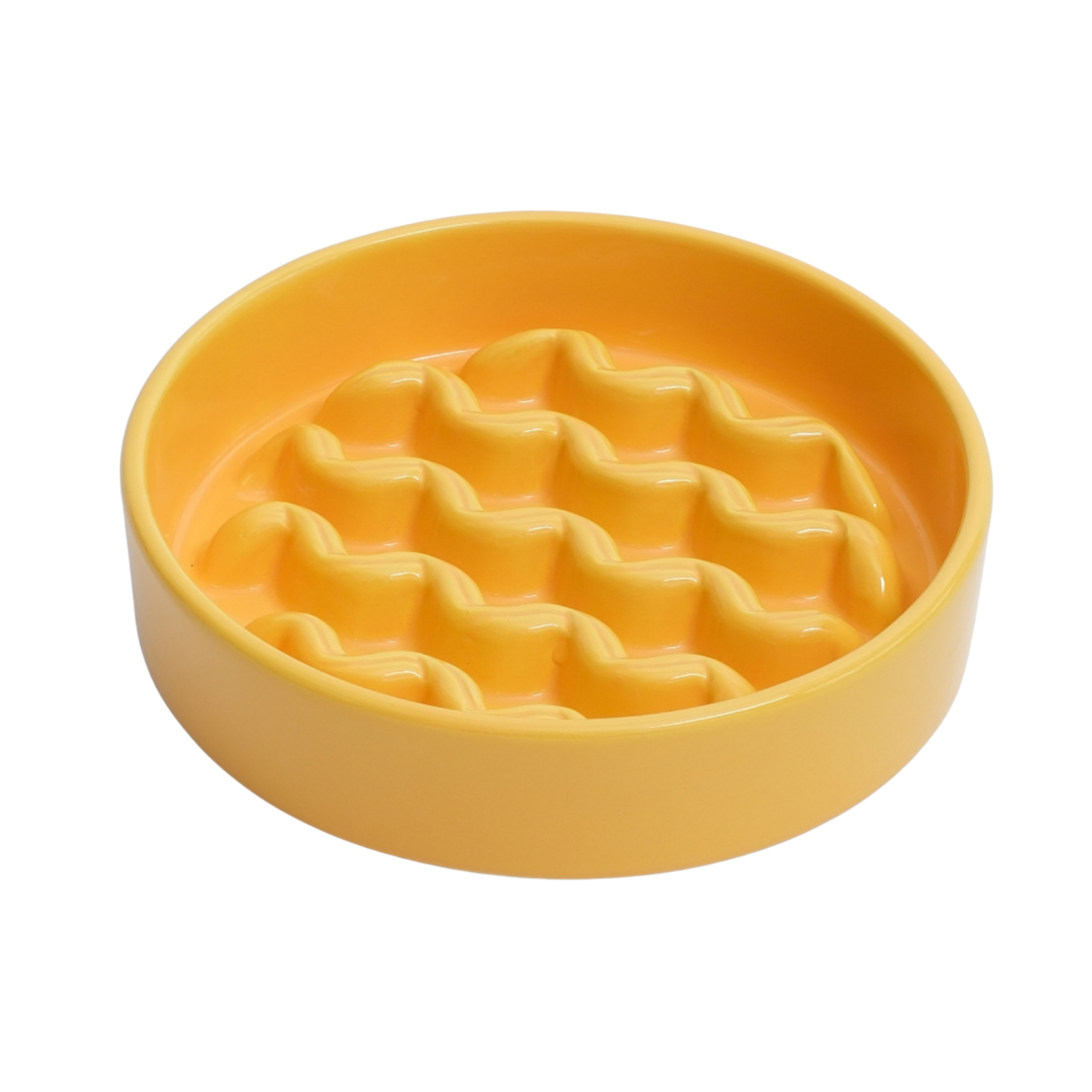 Macroni Line Slow Bowl Yellow