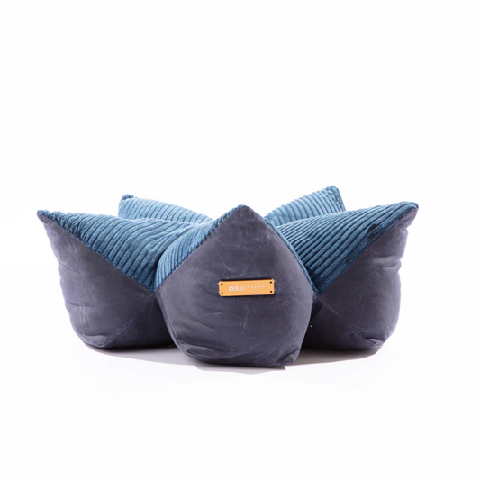 OULU X PEHOM Cuddle Pet Pillow Bed - Navy Blue
