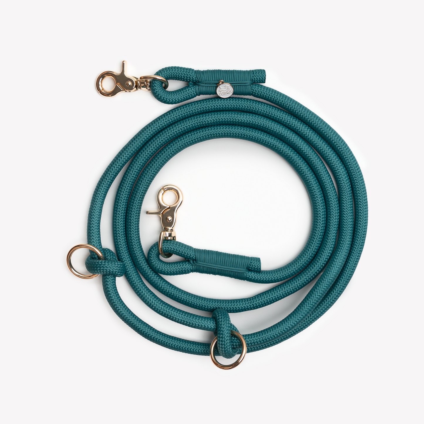 Blue Teal Hands Free Braided Leash