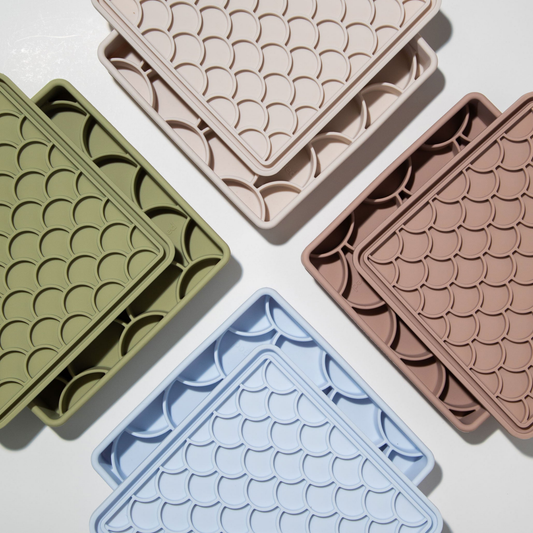 3-in-1 Fish Scale Slow Feeder Bowl