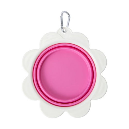 Dog Travel Bowl Flower