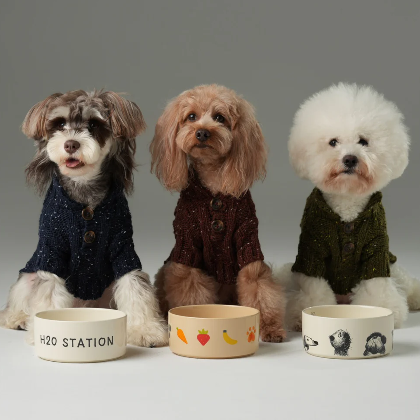 Glacier Pet Sweater Olive Green