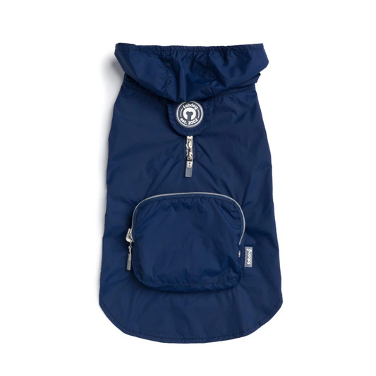 Dog Raincoat Navy Blue