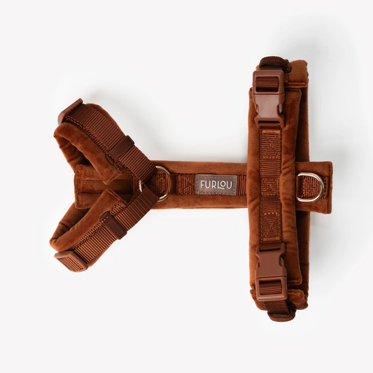 Clay Velvet Dog Harness
