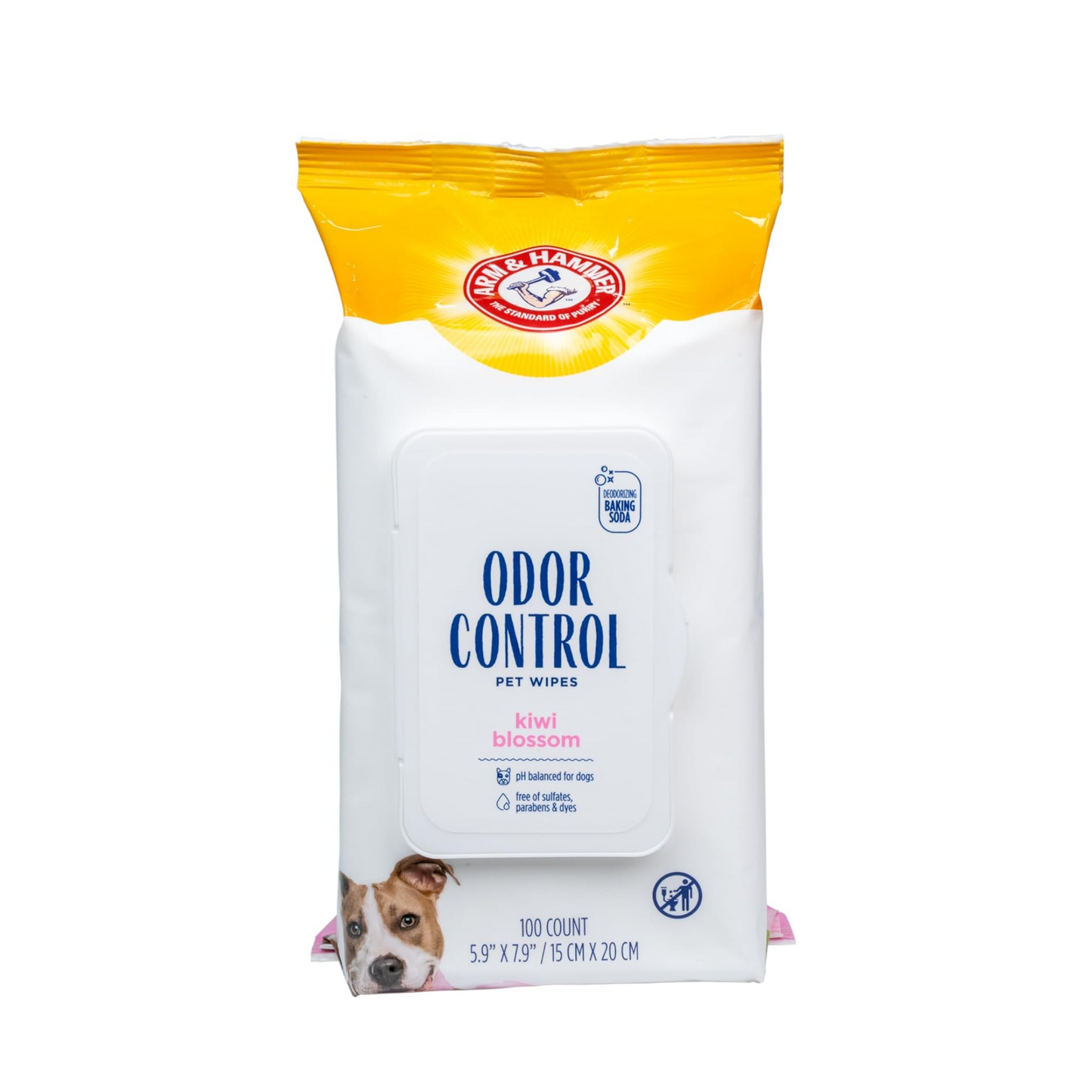 Odor Control Pet Wipes Kiwi Blossom
