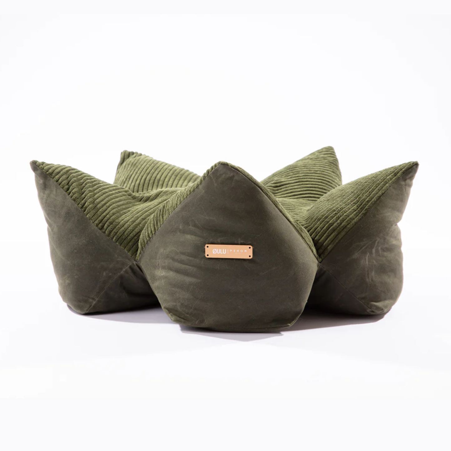 OULU X PEHOM Cuddle Pet Pillow Bed - Olive Green