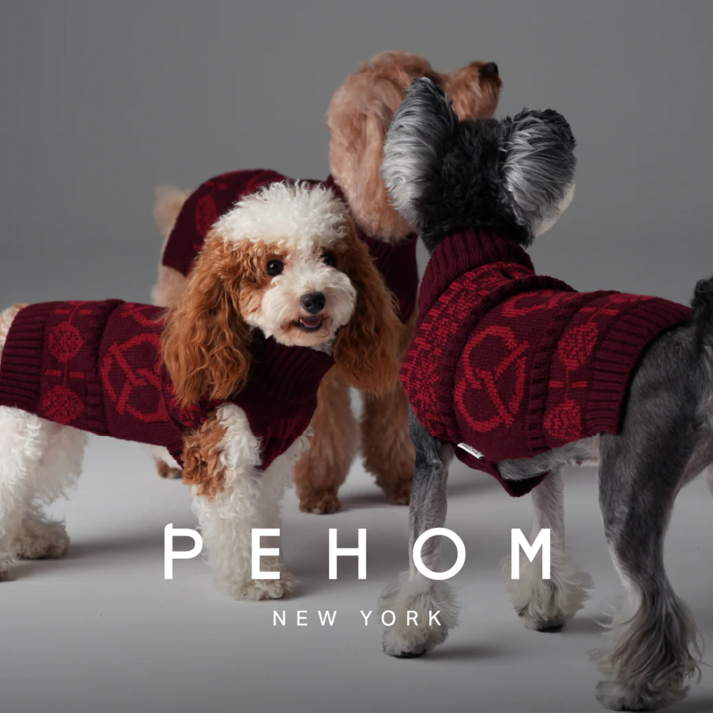 Pretzel Pet Sweater Burgundy