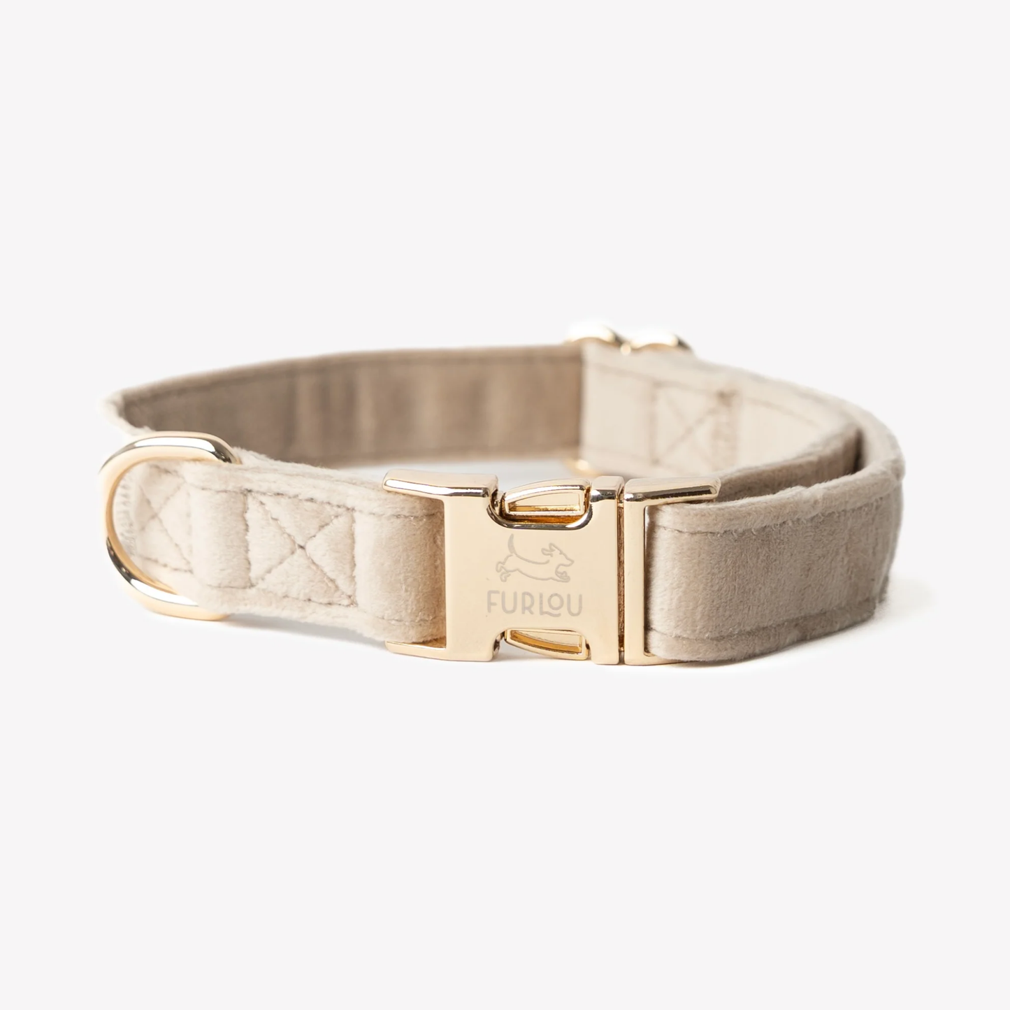 Sand Velvet Dog Collar