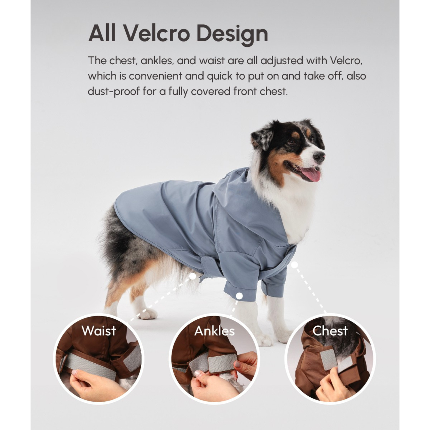 Tribeca Adjustable Raincoat Light Blue