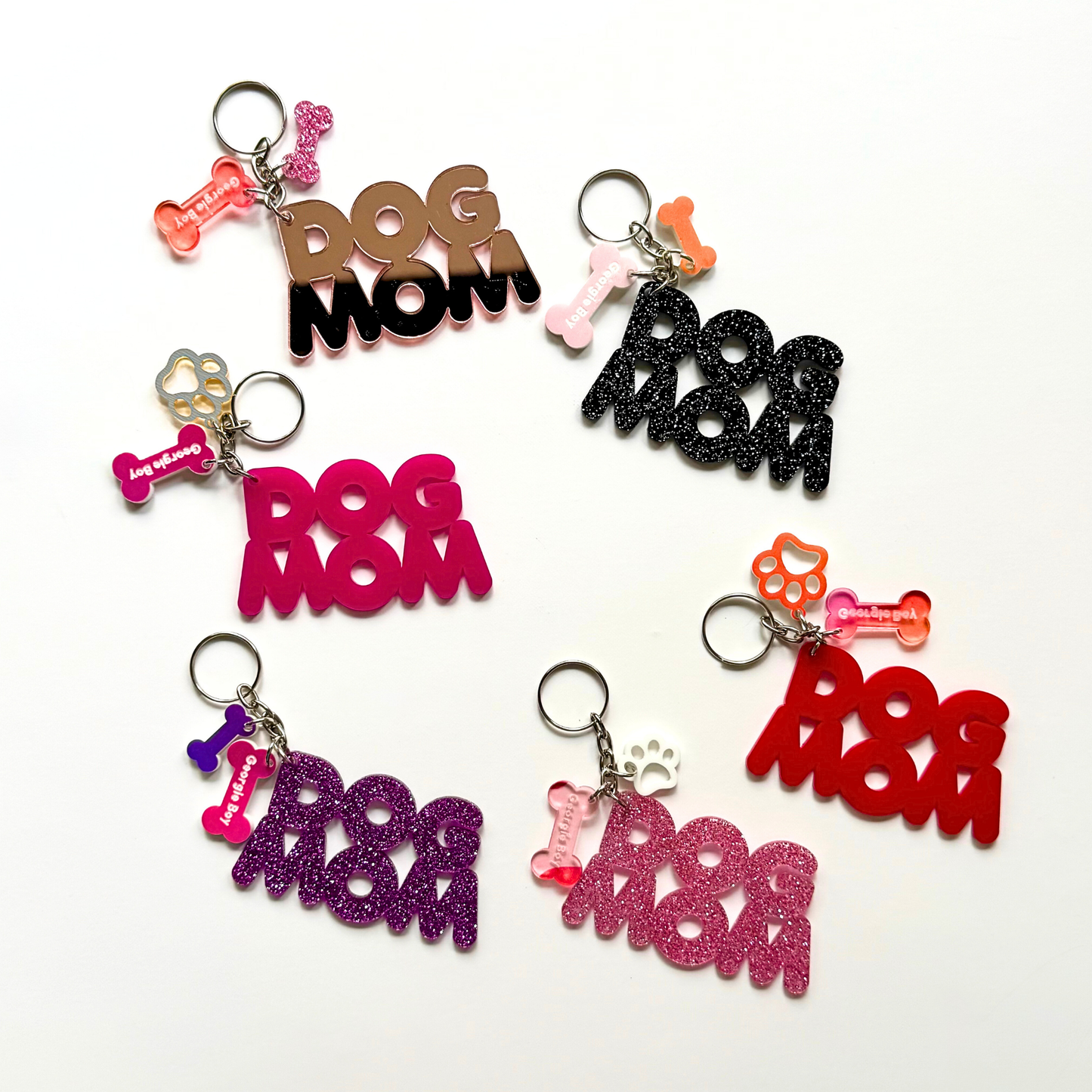 Dog Mom Keychains