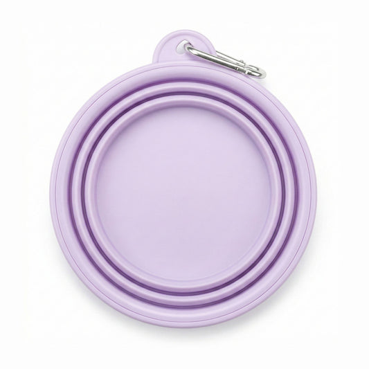 Collapsible Dog Bowl Pastel Lilac