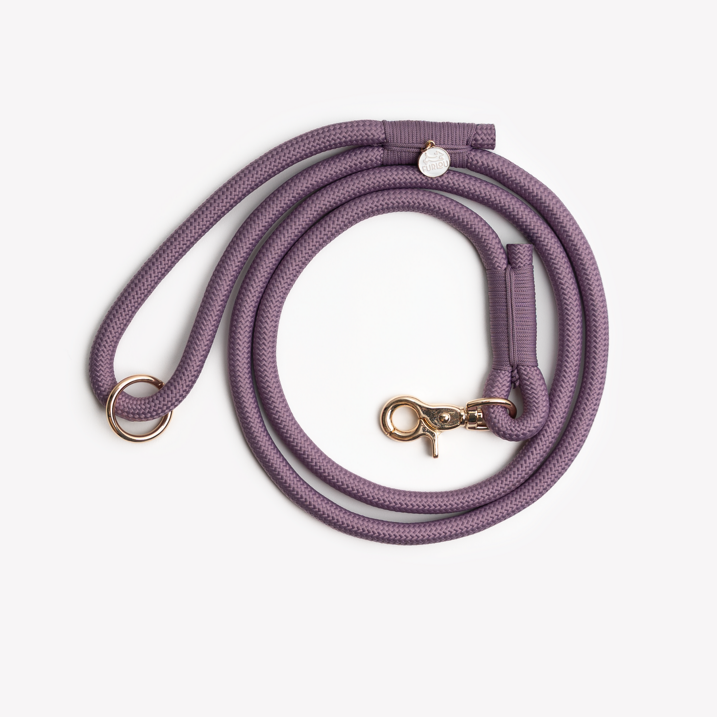 Lilac Braided Rope Leash