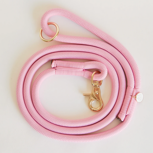 Baby Pink Braided Rope Leash
