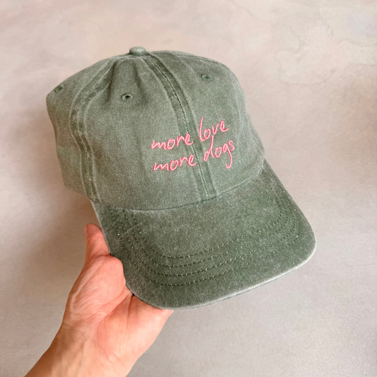 More Love More Dogs Cap