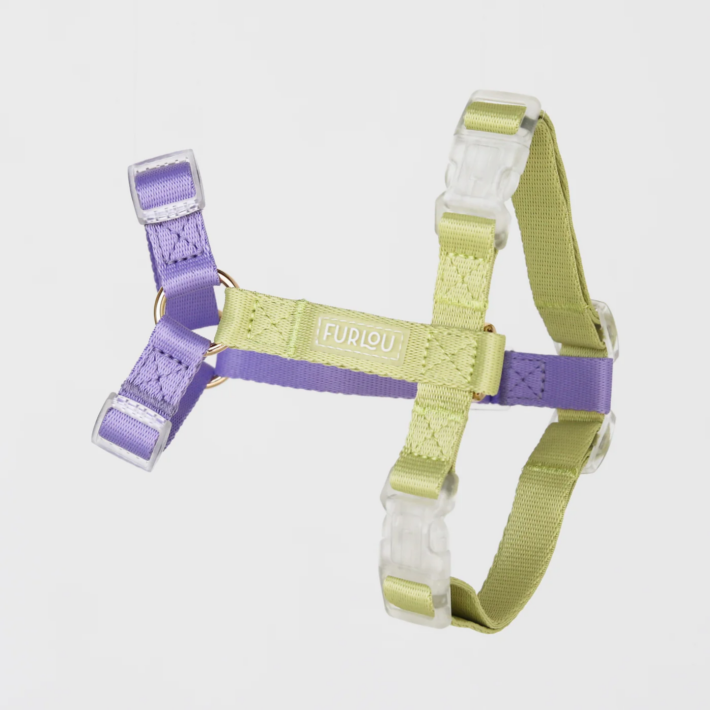 Lavender and Lime Dog Harness