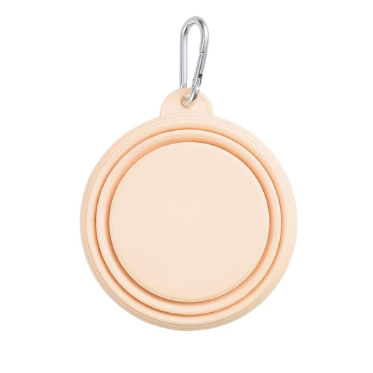 Collapsible Dog Bowl Pastel Butter Yellow