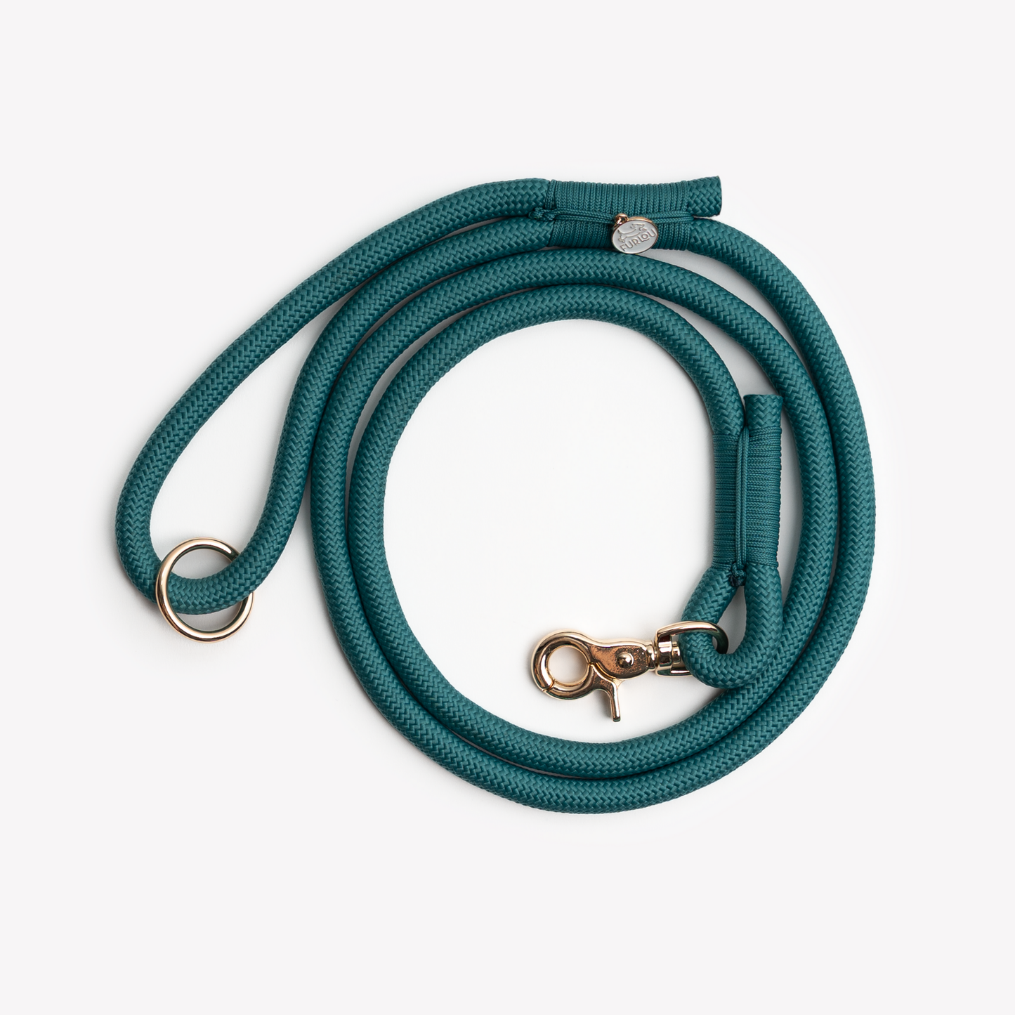 Blue Teal Braided Rope Leash