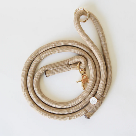Tan Braided Rope Leash